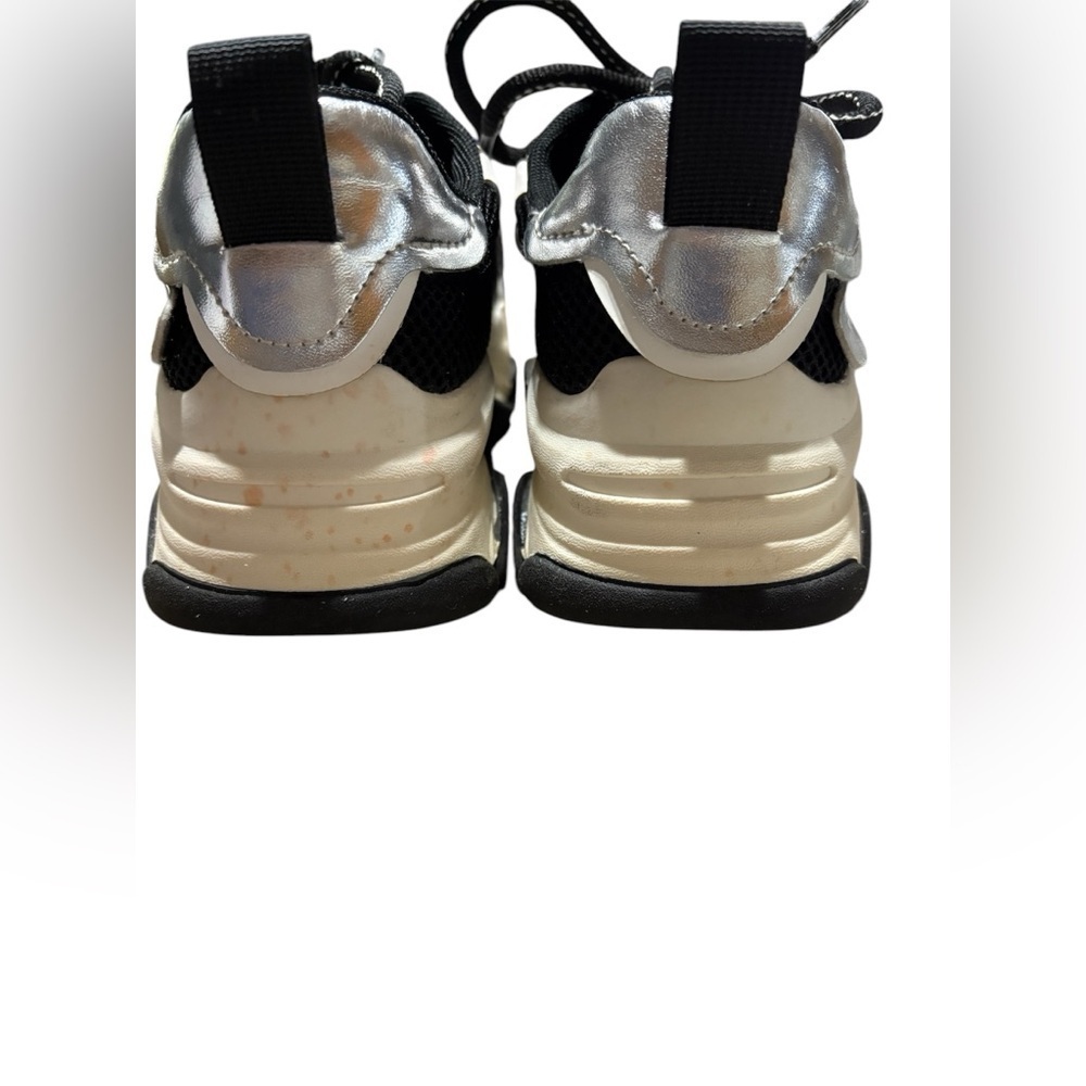 Steve Madden Silver and Black Sneakers size 3 - Picture 4 of 8